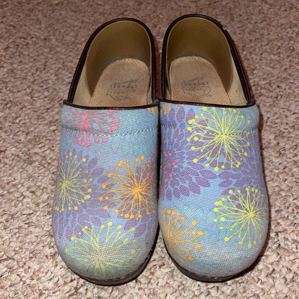 Vegan Dansko Flower Pattern